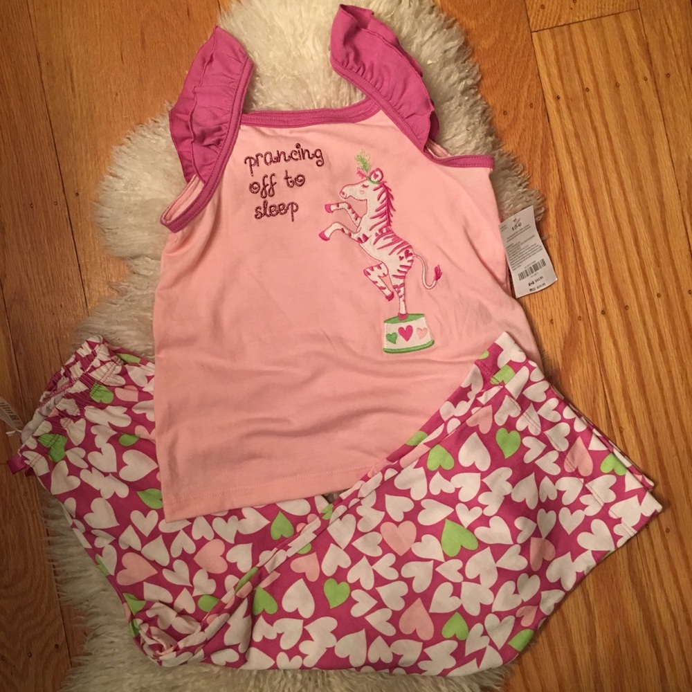 Nwt Gymboree gymmies zebra size 5-6 pajamas